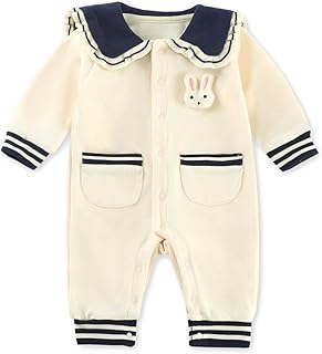 Baby nest ベビー服 前開き 長袖 カバーオール ロンパース 女の子 コットン 59 66 73 80 90