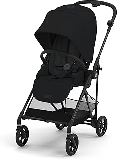 【Amazon.co.jp限定】cybex [ サイベックス ] MELIO CARBON [ メリオ カーボン (2024年) ] マジックブラック ウルトラライトベビーカー 『持って軽い。押して軽い。ずっと軽い。』(cybexオリジナルリフレクターバンド付き)