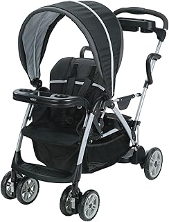 Graco(グレコ) 二人乗りベビーカー ルームフォーツー 7か月頃から B型ベビーカー カップホルダー付 (ゴッサム BK) 2053963